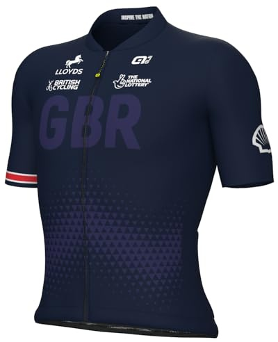 ALE' Herren British Cycling Official Prime Training Short Sleeve Radtrikot (1er Pack)