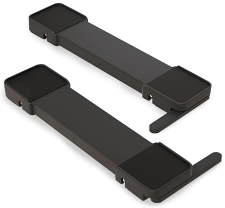 ASIAD Appliance Rollers, Liftable Washing Machine Base, Furniture Moving Roller Wheels With Brake, Easily Move, Appliance Sliders for Refrigerators, Furniture,Black