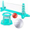 XUQEAYWD Kit de flotteur de piscine gonflable, filet de volley-ball, paniers de basket-ball, ballons, ballon de volley-ball, jouet de piscine, jouet de basket, jouet de piscine d'été, pour enfants et