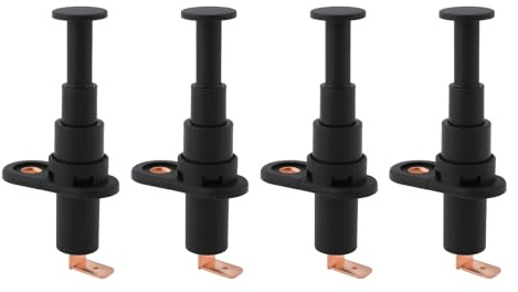YINETTECH Lot de 4 Boutons Poussoirs ASW-19 pour Alarme de Porte Capot Et Coffre 20 A 12 V CC