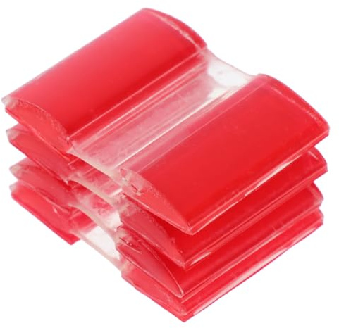 SAFIGLE Pack of 4 Self-Adhesive Transparent Acrylic Hinges Flexible Mini Hinges for Cabinet Doors Adjustable Angle Damage-free Mounting without Nails and Glue for DIY and Furniture Construction