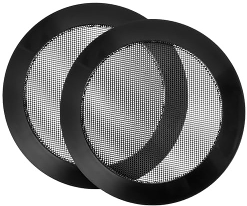 LOLIPPYY 2pcs Car Speaker Grill Covers Mesh Speaker Grille Guard Accessories for Car Audio Installation