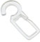 GARDINIA Ganchos para anillas de cortinas, 10 piezas, Ø ojal 8 mm, Plástico, Transparente