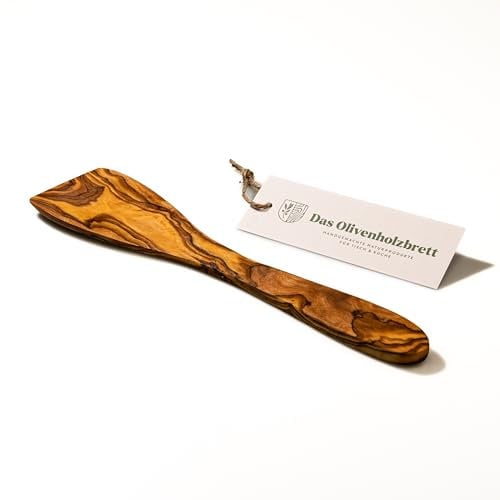 das Olivenholzbrett®, Pfannenwender aus Olivenholz/Pfannenschaber/Pfannenheber aus Holz/Bratwender aus Olivenholz / 30 cm …
