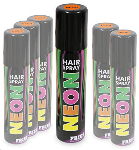 Festartikel Müller - Neon Haarspray 100 ml Orange
