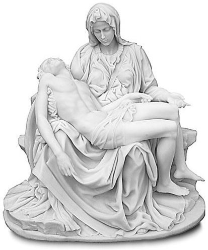 Michelangelo's Pieta Statue Sculpture Madonna Jesus by Veronese
