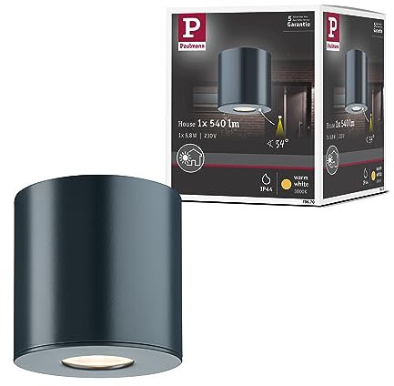 Paulmann 796.70 House surface mounted Downlight 230V Aufbauleuchte IP44 Warmweiß 4,4W 34°Ausstrahlwi