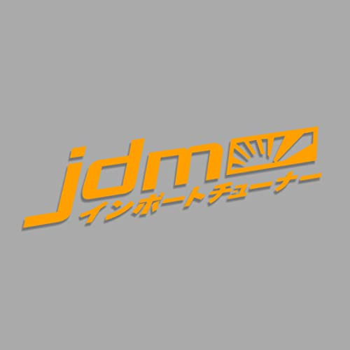 Decus JDM Sun Schrift JAPANISCH XL 1358 (orange) // Sticker OEM JDM Style Aufkleber