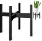 ZMTECH Plant Stand, Mid Century Metal Plant Holder (Pot Not Included) Corner Indoor Outdoor Tall Black Flower Pot Holder, Fits 20.5cm Pot