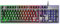 Mars Gaming MK220, Teclado Gaming Híbrido H-Mech, Iluminación FRGB Rainbow + Halo, Panel de Aluminio, Anti-Ghosting, USB Plug & Play, PC PS5 Xbox Switch, Idioma Portugués, Negro