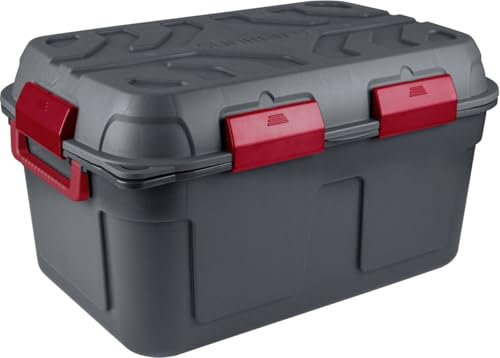 Sunware Q-Line Wasserdichte Operbergbox 130 l Antraciet Rood