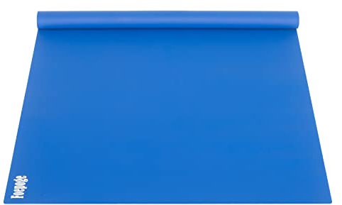 Foepoge Extra Grande 80 x 60 cm Tappetino in Silicone per Resina Epossidica, Alginato per Calchi, Kit per Calco in Gesso, Creazione Gioielli, Tappetini in Silicone per Friggitrice Ad Aria, Blu Scuro