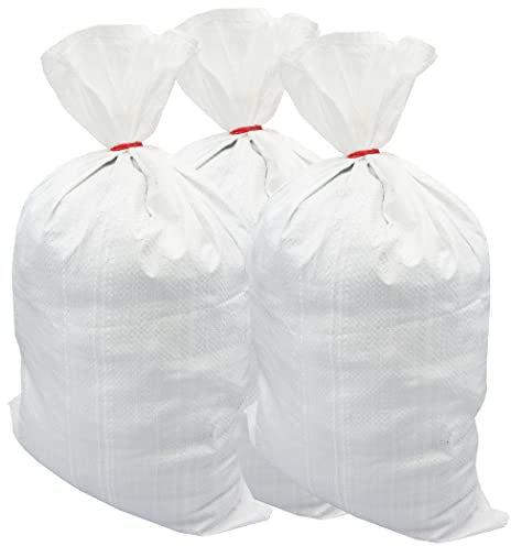 20er Set PP Sacke Getreidesäcke Gewebesäcke Transportsäcke Sandsäcke PP-Säcke 40x60cm 10kg Weiß