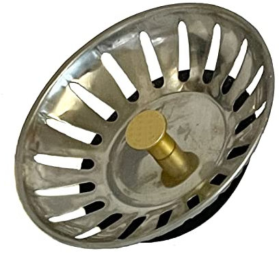 Soytich Passoire Universelle pour Évier avec Panier de Rechange Excenter 02 - Drain Strainer Moderne - 8 cm de Diamètre - 32 g - 1 Passoire de Vidange
