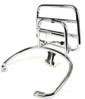MOTONOSTRA Gepäckträger chrom klappbar hinten kompatibel für Vespa GT, GTL, GTV, GTS Super, GT60, 125, 200, 250, 300