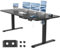 JUMMICO Höhenverstellbarer Schreibtisch mit USB-Ladeanschluss 180 x 80 cm, Schreibtisch Höhenverstellbar Elektrisch, Steh-Sitz Tisch Stehpult Verstellbarer Computertisch,Standing Desk,Schwarz