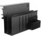 Qivine 2 Tier Under Desk Storage, No Drill Side Desk Organiser with Magnetic Pen Holder for Laptop, Keyboard, Mouse, A4 Files, Pens, Adjustable & Space-Saving Desk Storage for Office and Home