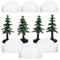Supvox 1satz Mini Figuren Set Mit Weihnachtsbaum Modellen Dekorative Landschaftsfiguren Für Tischdeko EIS-häuser Und Weihnachtsbäume Für Einzigartige Weihnachtsdekoration