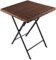 BRUBAKER Gartentisch Toskana - 58 x 58 cm Balkontisch wetterfest - Polyrattan und Metall Beistelltisch klappbar - Campingtisch eckig - Klapptisch für Balkon, Terrasse - Bistrotisch - Grau Braun