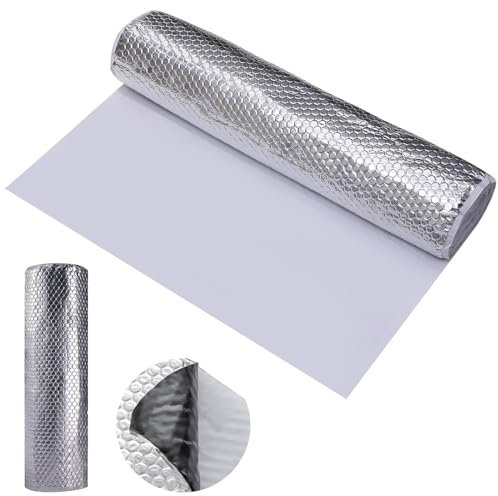 Putentfun 2mm 2qm Alubutyl 50x400 cm Anti Dröhn Dämmmatte selbstklebend Auto Dämmung - KFZ Lärmschutz, Schalldämmung und Schallschutz(1 Rolle)