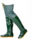 KPHYMOD Watstiefel Wathose Aus PVC, Hüftstiefel Für Herren Und Damen, Dicke Sohle Aus Rindersehne, Leicht, Wasserdicht, Für Angeln Und Jagen(39 EU)