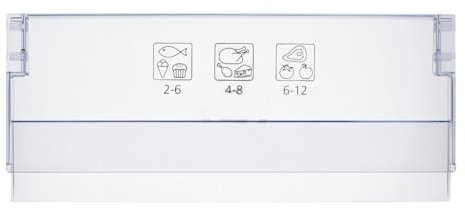 ensipart Gefrierfachklappe für Gefrierschrank kompatibel mit beko 5906370700 transparente Klapptüre oben