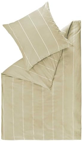 Esprit Home Premium Bettwäsche 135x200 Baumwolle Beige 2tlg - Bettwäsche-Sets 2teilig bestehend aus 1 Bettwäschebezug 135x200cm - inkl. 1 Kopfkissenbezug 80x80cm - Öko-Tex Zertifiziert