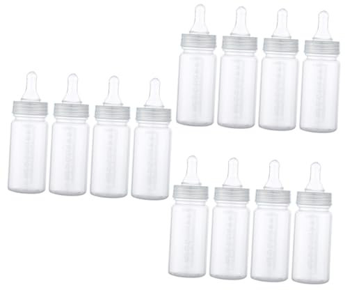 SHOWERORO 12 Stk Nuckelflasche -Stillflaschen Flaschen 0-3 Monate Muttermilch plastikflasche kunststoffflasche Babyfläschchen aus Kunststoff Säuglingsnahrungsflasche pp Transparent