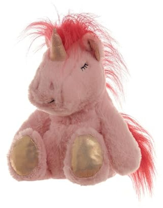 Aroma Home Snuggable Hottie mit mikrowellengeeignetem Beutel, kuscheliges Plüsch-Einhorn, Lavendelduft für wohltuende Entspannung, Wärme und Komfort