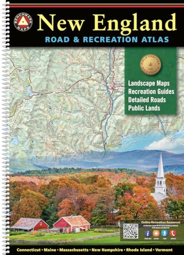 New England Road and Recreation Atlas - 1st Edition, 2025 (Benchmark)