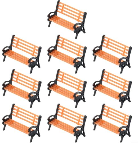 Modelleisenbahn Bank Bank Bank Stuhl Bänke Street Park Layout 1:87 HO TT Maßstab Miniatur Straßenmöbel Landschaft Landschaft Zubehör