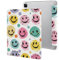 Protective Case for iPad Pro 12.9 Inch 2022/2021/2020/2018,6th/5th/4th/3rd Generation,Pastel Color Smiley Face Printed iPad Pro 12.9 Case with Pencil Holder,Auto Wake/Sleep