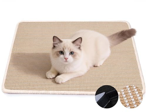 Petinstinct Cat Scratcher Mat, 23.6x15.7 Natural Sisal Cat Scratch Pad