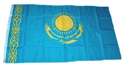 Fahne / Flagge Kasachstan 90 x 150 cm Flaggen