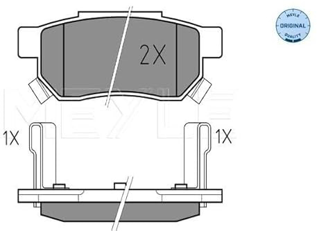 Meyle 025 213 1313/W Brake Pad Set, disc brake