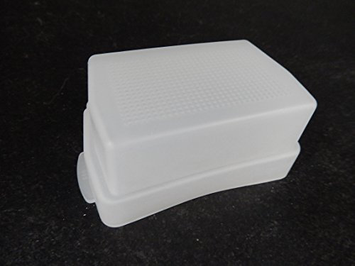 vhbw Blitz-Diffusor kompatibel mit Canon Nissin DI466 Blitz, Kamera - Kunststoff Weiß, 4,4 x 6,9 cm