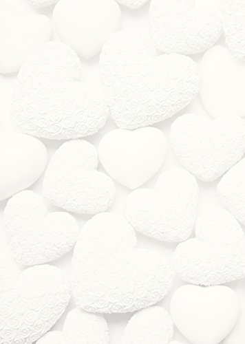 Logbuch-Verlag 25 Blatt weißes Briefpapier Herzen DIN A4 Papier Hochzeit Liebe Druckerpapier 100g BEIDSEITIG Einladungen