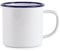 Olympia Enamel Mug Made of Steel Heat and Chemical Resistant 350ml Pack of 6