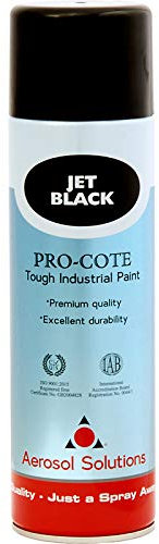Aerosol Solutions Pro-Cote Jet Black Spray Paint 500ml