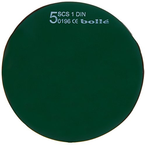 Bollé Safety PWLMINI-106 One Size Shade 5 lentes de repuesto para soldadura - Verde oscuro, serie MINIPROTEX