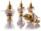 Hifi Lab - Lot de 8 connecteurs RCA - Prise d’encastrement - Plaqués or 24 carats