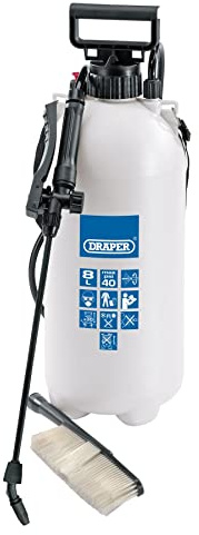 Draper 63109 Vehicle Pressure Sprayer with Wash Brush, 10 Litre