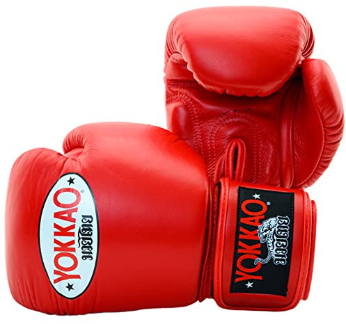 Yokkao Matrix Muay Thai Schienbeinschoner (Mittel - rot)