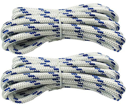 Cenme Double Dutch Jump Rope 3/8''(8mm),13.5ft x 2(8m Length) Nylon Skipping Rope, Perfect for Gym, School, Group Jumping-Easily Adjustable Best Exercise for Weight-Loss and Health(2 Pack)