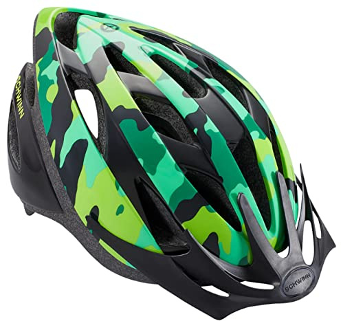 Schwinn Thrasher Fahrradhelm für Jungen und Mädchen, Kinder im Alter von 5–8 Jahren, Drehscheiben-Sitzanpassung, leicht, Größe 50–54 cm, Kinder, Tarnungsgrün
