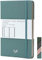 Jumping Fox Design Linen Fabric Premium A5 Hardcover Dot Grid Notebook Journal, Medium 14,2 x 21,3 cm, 120 g/m² dickes Papier, nummerierte Seiten, Innentasche, Kadettenblau