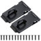 HSEAMALL 2 paquetes de 3 pulgadas 7,6 cm candado puerta cerrojo cerrojo seguridad cerradura de acero inoxidable cierre puerta cerradura candado grapa