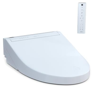 TOTO SW3084#01 C5 - Asiento de inodoro electrónico alargado para bidé, algodón blanco