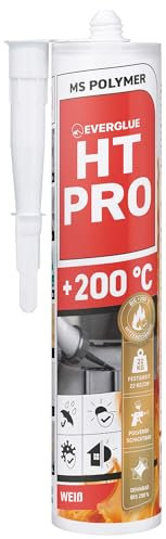 Everglue 1K MS Polymer Klebstoff Dichtstoff Hochtemperatur grau 440g Kartusche (weiß)