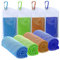 SZELAM Kühlendes Handtuch, 4 Packungen Weiches, Atmungsaktives Mikrofaser-Handtuch für Yoga, Fitnessstudio, Training, Sport, Fitness, Laufen, Camping, Wandern (40 x 12)